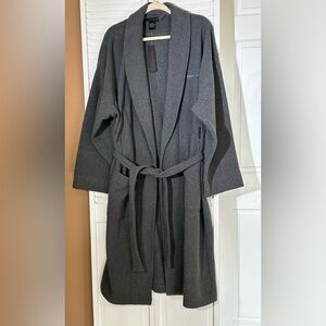 Perry Ellis Portfolio Men’s Size Large Solid Grey Robe NWT bathrobe